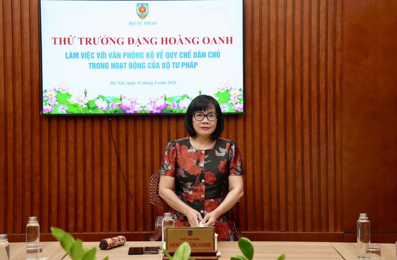Ảnh đại diện hoàn thiện quy chế dân chủ trong hoạt động của bộ tư pháp