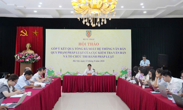 Ảnh đại diện hội thảo góp ý kết quả tổng rà soát hệ thống văn bản quy phạm pháp luật