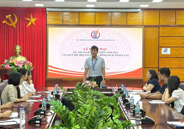 Ảnh đại diện Khai mạc kỳ thi tuyển viên chức năm 2026  của Quỹ Hỗ trợ xây dựng chính sách, pháp luật