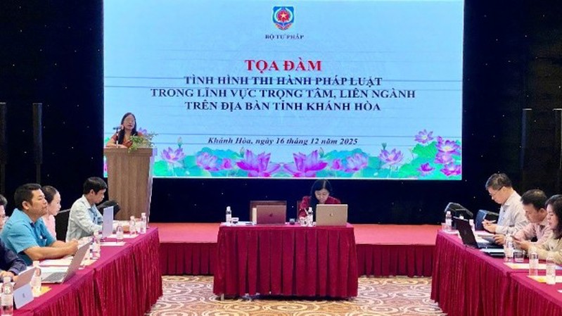 Tọa đàm tình hình thi hành pháp luật trong lĩnh vực trọng tâm, liên ngành trên địa bàn tỉnh Khánh Hòa