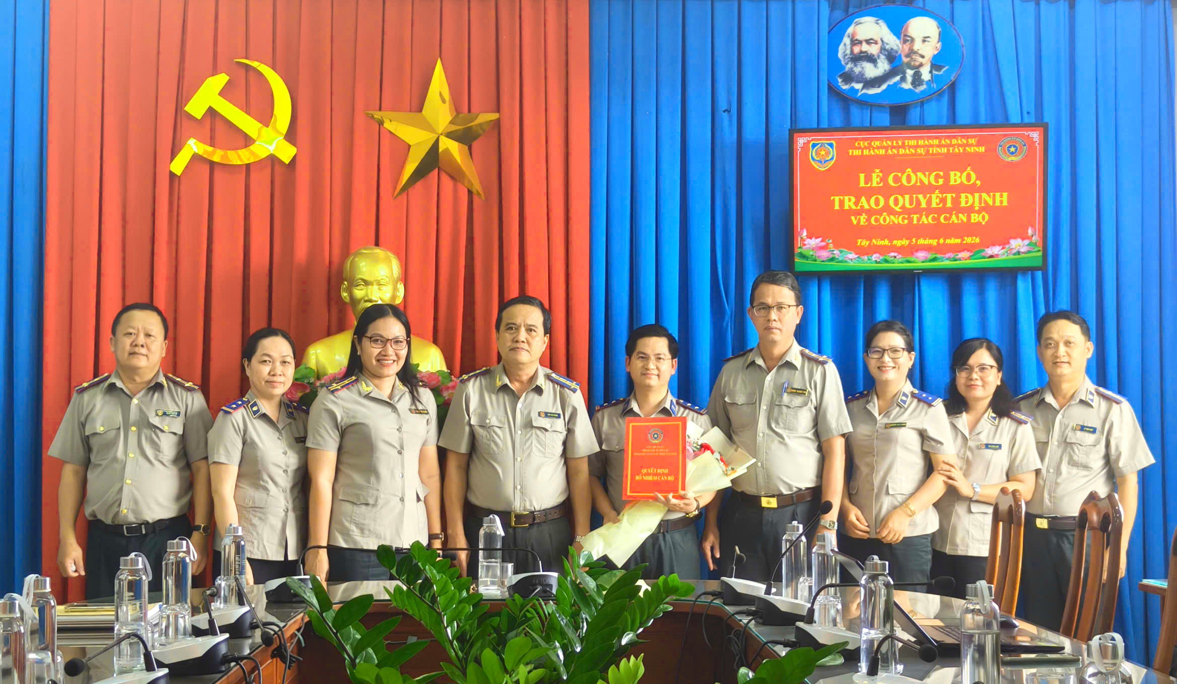 Ảnh đại diện thads tỉnh tây ninh tổ chức lễ công bố và trao quyết định bổ nhiệm phó trưởng phòng phòng kiểm tra và giải quyết khiếu nại, tố cáo