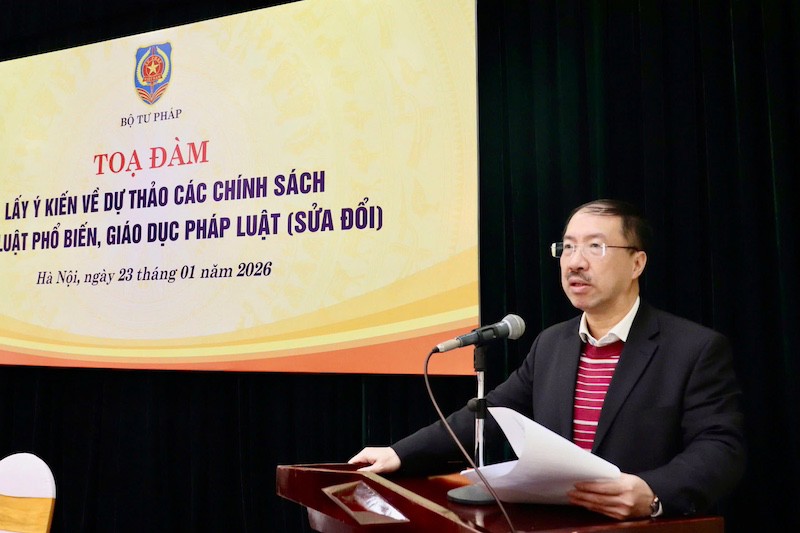 Tiếp tục hoàn thiện chính sách của Luật Phổ biến, giáo dục pháp luật (sửa đổi)