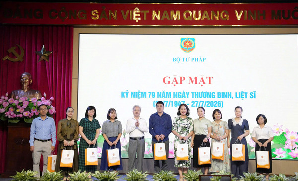 Ảnh đại diện Bộ Tư pháp gặp mặt tri ân nhân kỷ niệm 79 năm Ngày Thương binh - Liệt sĩ