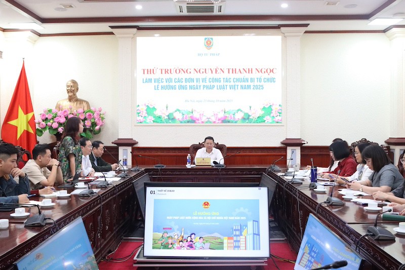 Rà soát kỹ lưỡng công tác tổ chức Lễ hưởng ứng Ngày Pháp luật Việt Nam 