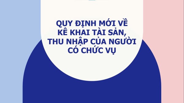 Ảnh đại diện NHỮNG ĐIỂM MỚI VỀ KIỂM SOÁT TÀI SẢN, THU NHẬP CỦA NGƯỜI CÓ CHỨC VỤ, QUYỀN HẠN