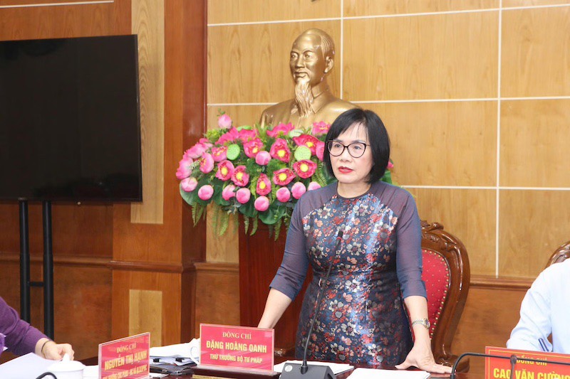 Đoàn kiểm tra của Bộ Tư pháp làm việc với tỉnh Thanh Hóa về chống khai thác IUU