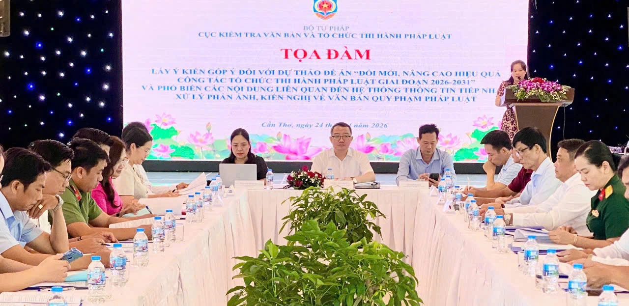 Góp ý dự thảo Đề án “Đổi mới, nâng cao hiệu quả công tác tổ chức thi hành pháp luật”