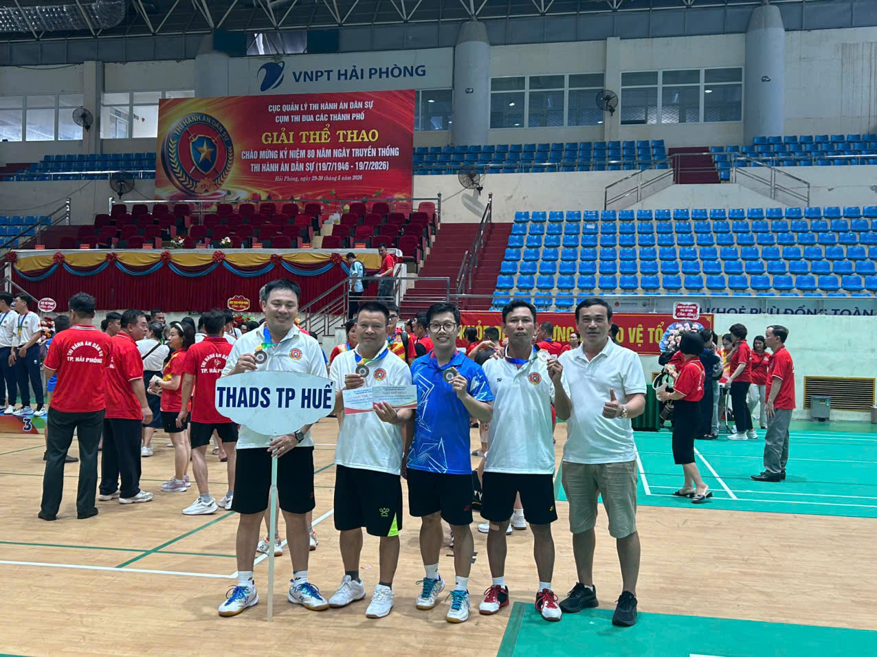 Ảnh đại diện THI HÀNH ÁN DÂN SỰ THÀNH PHỐ HUẾ THAM GIA GIẢI THI ĐẤU THỂ THAO CỤM THI ĐUA CÁC THÀNH PHỐ TẠI HẢI PHÒNG