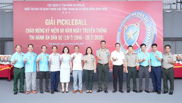 Ảnh đại diện Giải pickleball Khối Thi đua cơ quan Thi hành án dân sự các tỉnh trung du và đồng bằng sông Hồng thành công tốt đẹp: Dấu ấn đoàn kết -giao lưu – đồng hành cùng sự phát triển của ngành Thi hành án dân sự