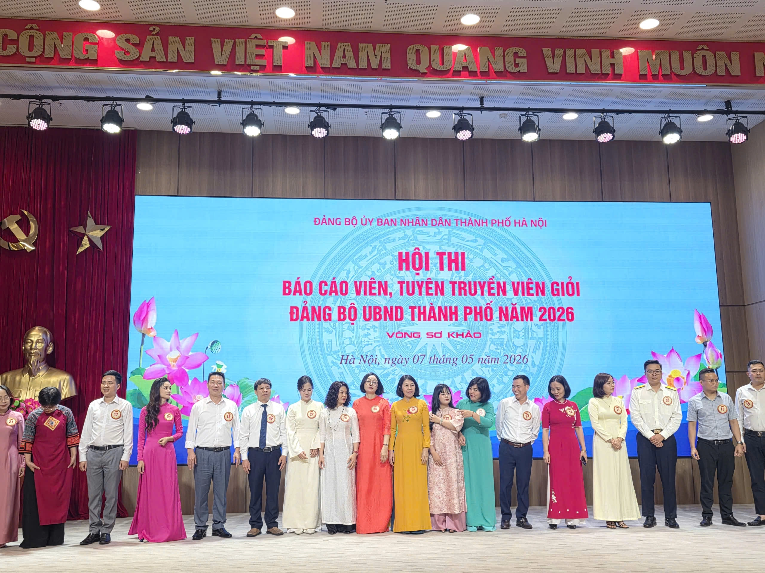 Thi hành án dân sự Hà Nội tham dự Hội thi Báo cáo viên, tuyên truyền viên giỏi năm 2026.