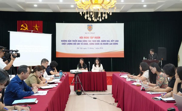Ảnh đại diện Hội nghị tập huấn hướng dẫn triển khai công tác đánh giá, xếp loại chất lượng công chức, người lao động