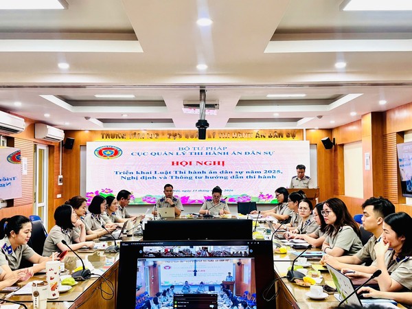 Ảnh đại diện Cục Quản lý Thi hành án dân sự tổ chức Hội nghị triển khai Luật Thi hành án dân sự năm 2025, Nghị định và Thông tư hướng dẫn thi hành