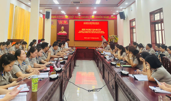 Ảnh đại diện Thi hành án dân sự tỉnh Nghệ An tổ chức Hội nghị tập huấn nghiệp vụ Thi hành án dân sự và ứng dụng công nghệ thông tin, chuyển đổi số năm 2026