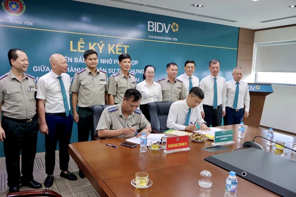 Ảnh đại diện Thi hành án dân sự tỉnh Hưng Yên và Ngân hàng TMCP Đầu tư và Phát triển Việt Nam (BIDV) Chi nhánh Hưng Yên ký kết Quy chế phối hợp trong công tác Thi hành án dân sự