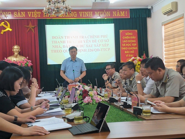 Ảnh đại diện Đoàn thanh tra của Thanh tra Chính phủ thanh tra chuyên đề cơ sở nhà, đất dôi dư sau sắp xếp tại Thi hành án dân sự tỉnh Tuyên Quang, tỉnh Lào Cai và tỉnh Thái Nguyên