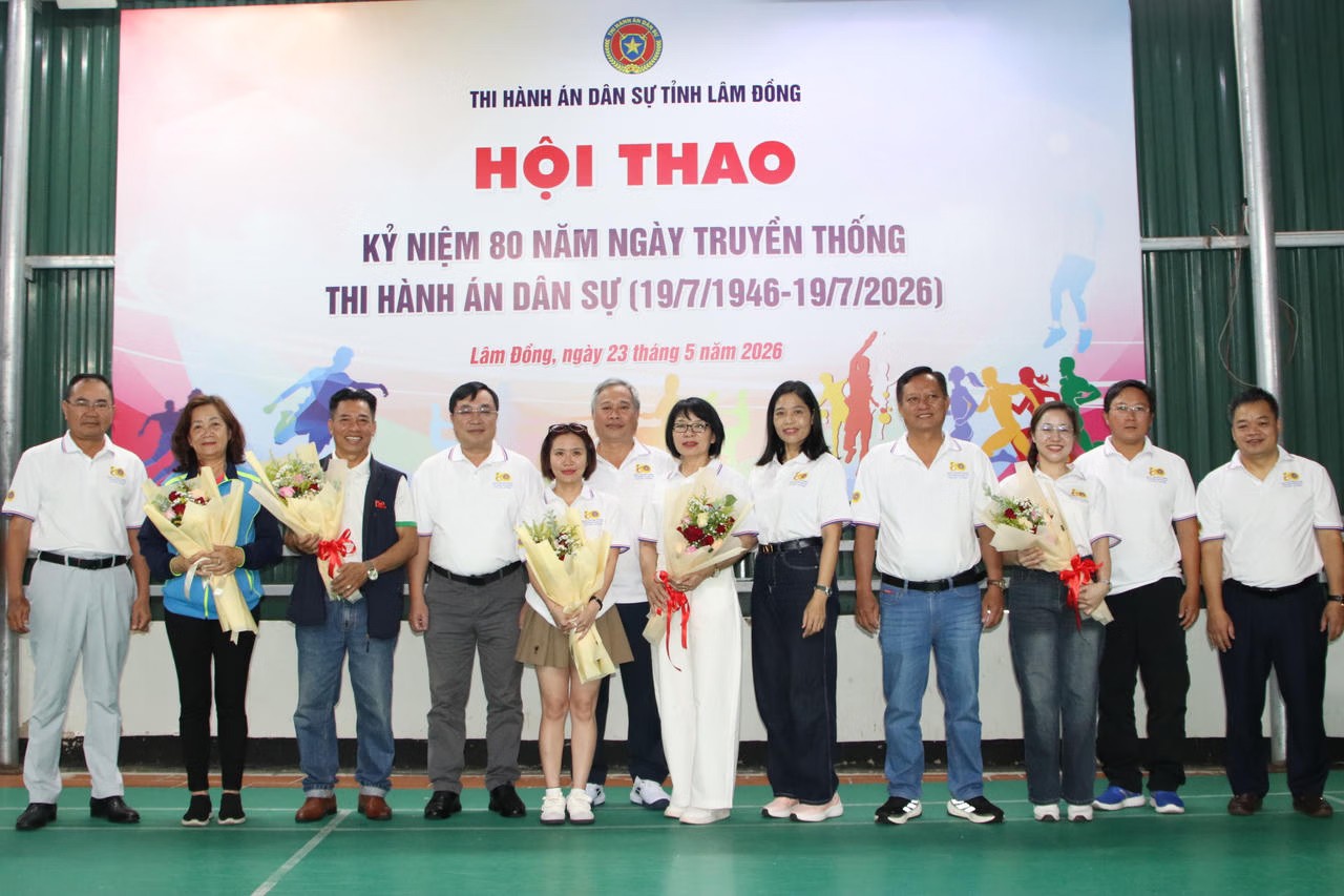 Ảnh đại diện Sôi nổi hội thao Thi hành án dân sự Lâm Đồng kỷ niệm 80 năm ngày truyền thống
