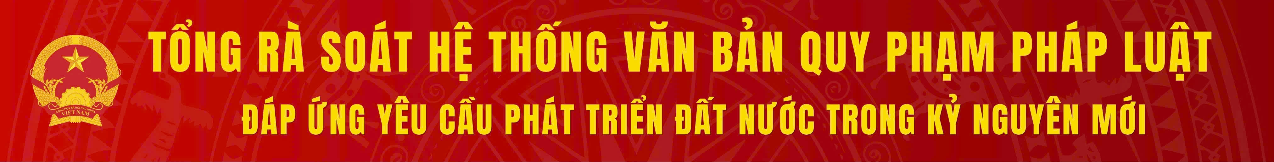 Tổng rà soát hệ thống văn bản quy phạm pháp luật