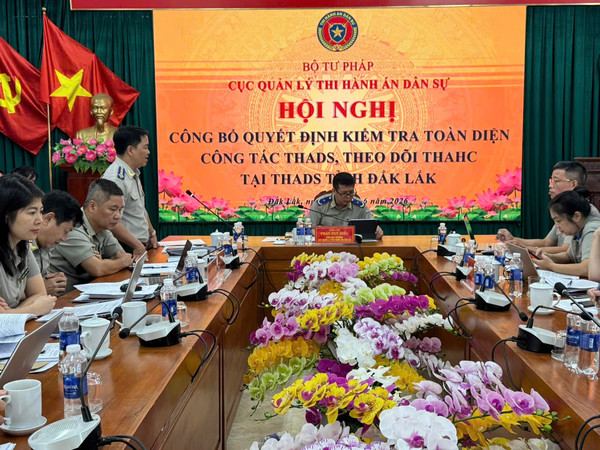 Ảnh đại diện Công bố quyết định kiểm tra toàn diện công tác THADS, theo dõi THAHC tại Thi hành án dân sự tỉnh Đắk Lắk