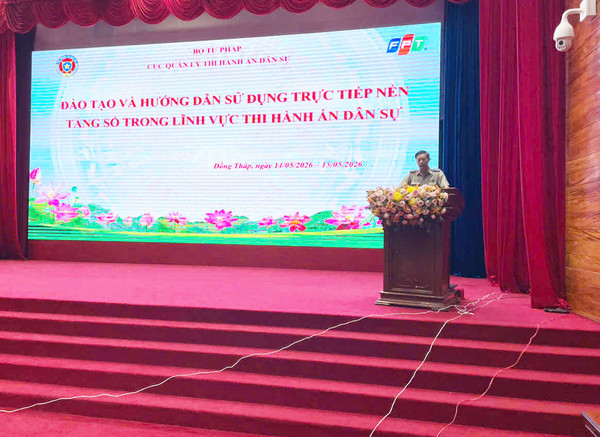 Ảnh đại diện Thi hành án dân sự tỉnh Đồng Tháp tổ chức Lớp đào tạo, hướng dẫn sử dụng trực tiếp Nền tảng số trong lĩnh vực Thi  hành án dân sự