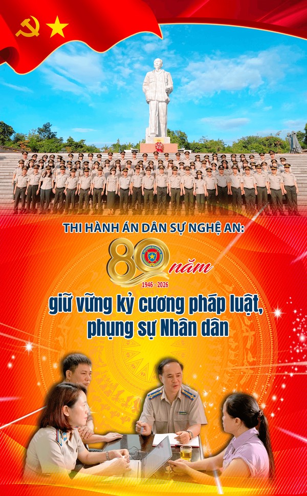 Ảnh đại diện Thi hành án dân sự Nghệ An: 80 năm giữ vững kỷ cương pháp luật, phụng sự Nhân dân
