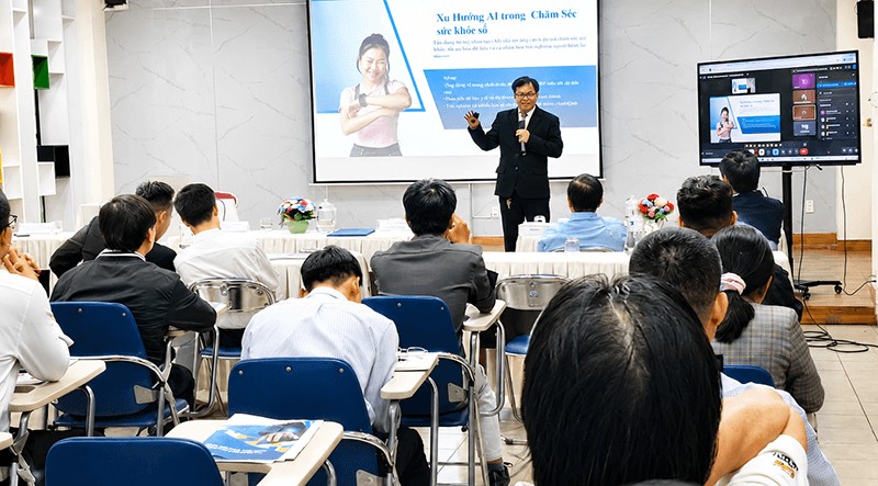 Ảnh Kết nối công nghệ AI, thúc đẩy phát triển y tế thông minh