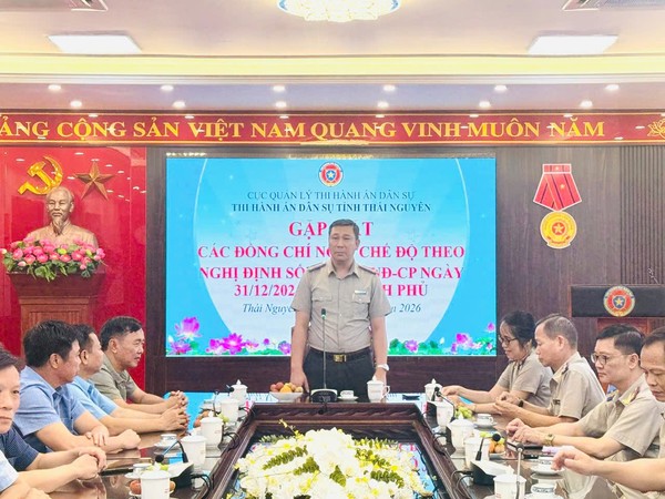 Ảnh đại diện Thi hành án dân sự tỉnh Thái Nguyên gặp mặt các đồng chí nghỉ chế độ theo Nghị định 178/2024/NĐ-CP nhân kỷ niệm 80 năm Ngày truyền thống Thi hành án dân sự