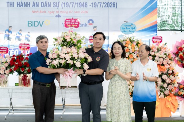 Ảnh đại diện THADS tỉnh Ninh Bình tổ chức Hội thao chào mừng kỷ niệm 80 năm Ngày truyền thống Thi hành án dân sự