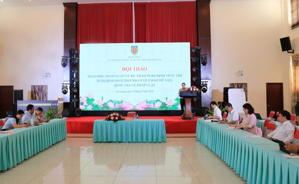 Ảnh đại diện Hội thảo lấy ý kiến dự thảo Nghị định thay thế Nghị định số 52/2015/NĐ-CP của Chính phủ về Cơ sở dữ liệu quốc gia về pháp luật tại tỉnh An Giang