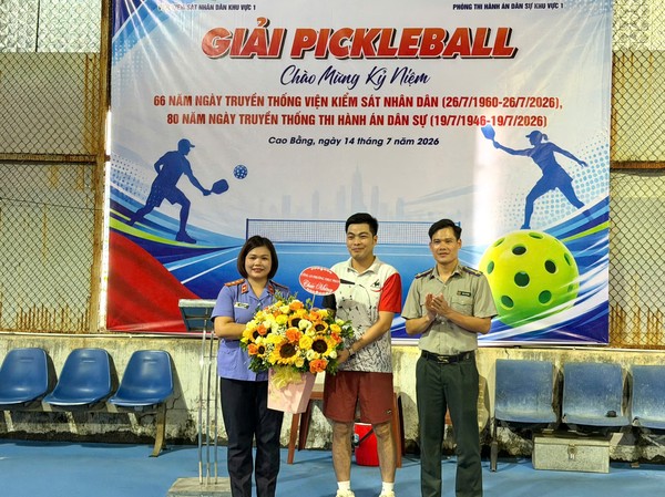 Ảnh đại diện Sôi nổi giải Pickleball chào mừng Ngày truyền thống Thi hành án dân sự và Ngày truyền thống ngành Kiểm sát nhân dân