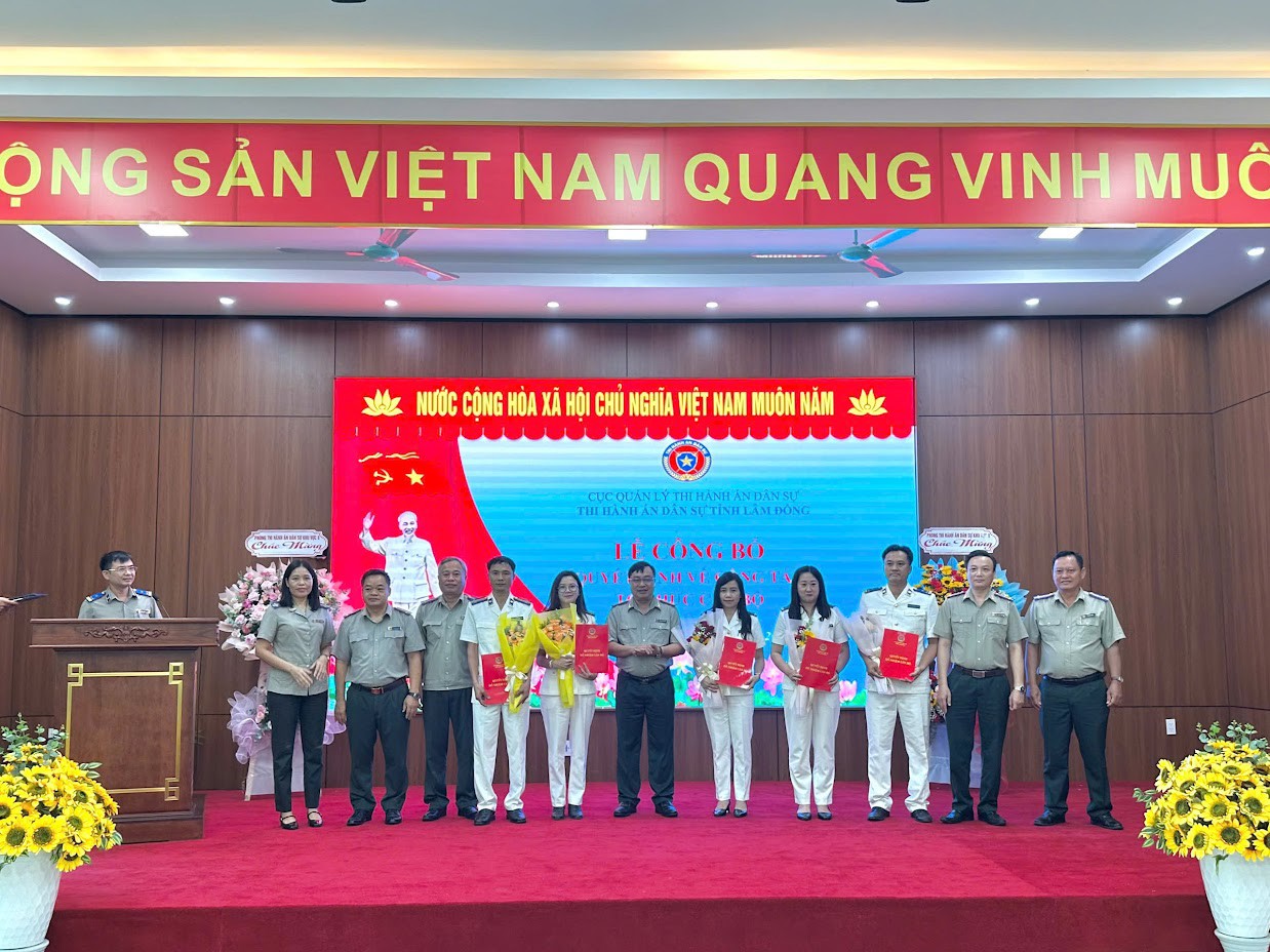 Ảnh đại diện Tiếp tục kiện toàn lãnh đạo các Phòng trực thuộc Thi hành án dân sự tỉnh Lâm Đồng