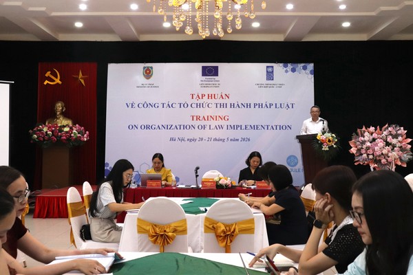 Ảnh đại diện tập huấn thử về công tác tổ chức thi hành pháp luật
