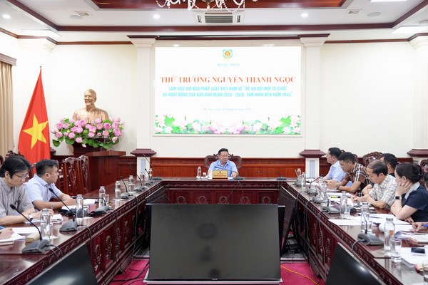 Ảnh đại diện Báo Pháp luật Việt Nam hướng tới là cơ quan truyền thông pháp luật hàng đầu quốc gia