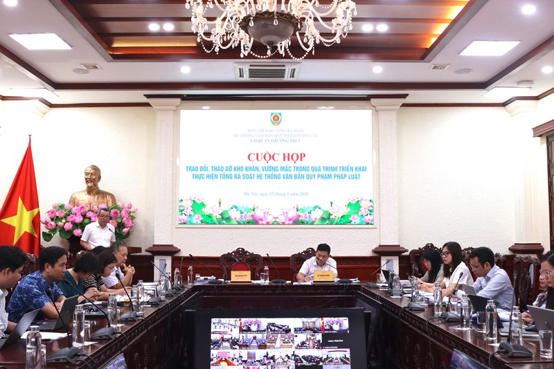 Ảnh đại diện  nhiều bộ, ngành, địa phương đẩy nhanh tiến độ tổng rà soát hệ thống văn bản quy phạm pháp luật