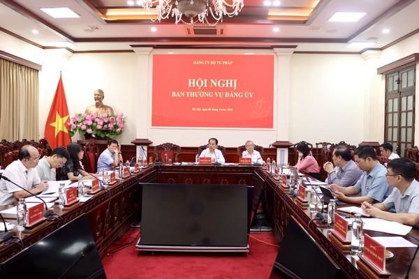 Hội nghị Ban Thường vụ Đảng ủy Bộ Tư pháp tháng 05/2026