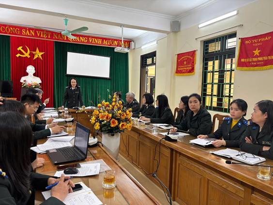 Ảnh đại diện thads tỉnh ninh bình công bố quyết định kiểm tra nội bộ tại phòng thads khu vực 1