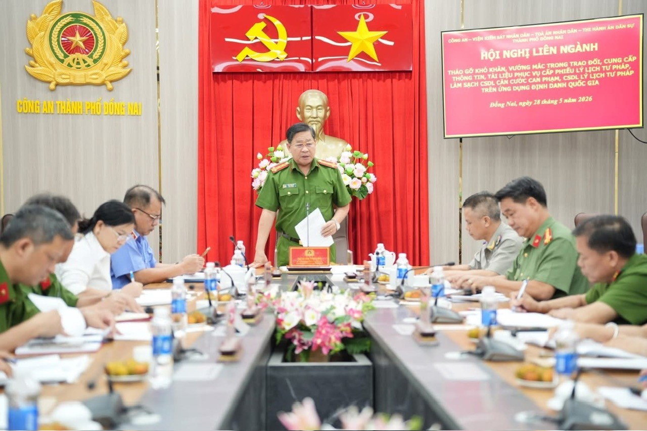 Ảnh đại diện Thi hành án dân sự thành phố Đồng Nai tham dự Hội nghị liên ngành tháo gỡ khó khăn trong trao đổi, cung cấp thông tin