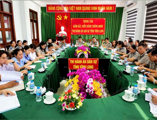 Ảnh đại diện Thi hành án dân sự tỉnh Vĩnh Long tham dự Hội nghị trực tuyến nghiên cứu, học tập Nghị quyết Hội nghị lần thứ hai Ban Chấp hành Trung ương Đảng khóa XIV