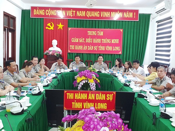 Ảnh đại diện Thi hành án dân sự tỉnh Vĩnh Long tham dự lễ khai trương Nền tảng số về Thi hành án dân sự