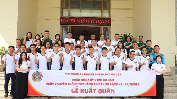 Ảnh đại diện THI HÀNH ÁN DÂN SỰ THÀNH PHỐ HÀ NỘI TỔ CHỨC LỄ XUẤT QUÂN THAM GIA HỘI THI THỂ THAO CHÀO MỪNG 80 NĂM NGÀY TRUYỀN THỐNG THI HÀNH ÁN DÂN SỰ