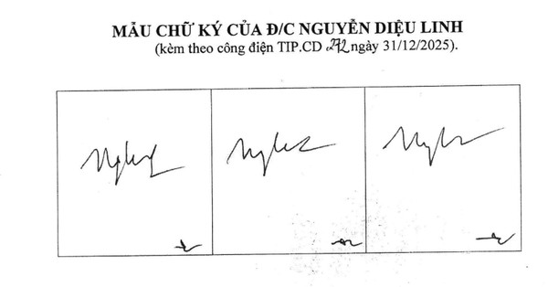 Ảnh đại diện Thông báo chữ ký của đồng chí Nguyễn Diệu Linh, Tham tán nước CHCHCN Việt Nam tại Cộng hòa Séc