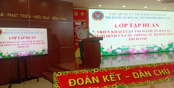 Ảnh đại diện THI HÀNH ÁN DÂN SỰ THÀNH PHỐ ĐỒNG NAI TĂNG CƯỜNG NĂNG LỰC THỰC THI PHÁP LUẬT THÔNG QUA TẬP HUẤN TRIỂN KHAI LUẬT THI HÀNH ÁN DÂN SỰ NĂM 2025 VÀ CÁC VĂN BẢN HƯỚNG DẪN