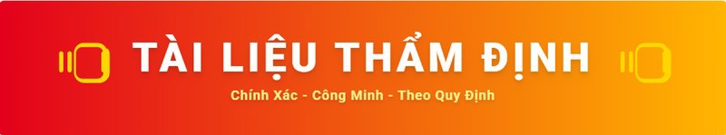 Tài liệu thẩm định