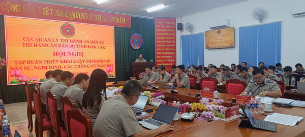 Ảnh đại diện Thi hành án dân sự tỉnh Đắk Lắk tổ chức Hội nghị tập huấn triển khai Luật Thi hành án dân sự, Nghị định và các Thông tư năm 2026