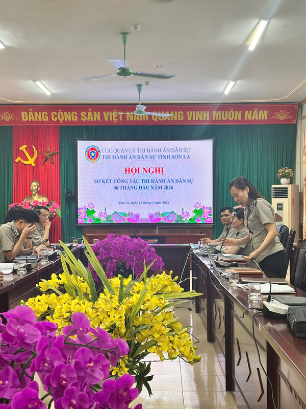Ảnh đại diện Thi hành án dân sự tỉnh Sơn La tổ chức thành công Hội nghị sơ kết công tác thi hành án dân sự 6 tháng đầu năm 2026