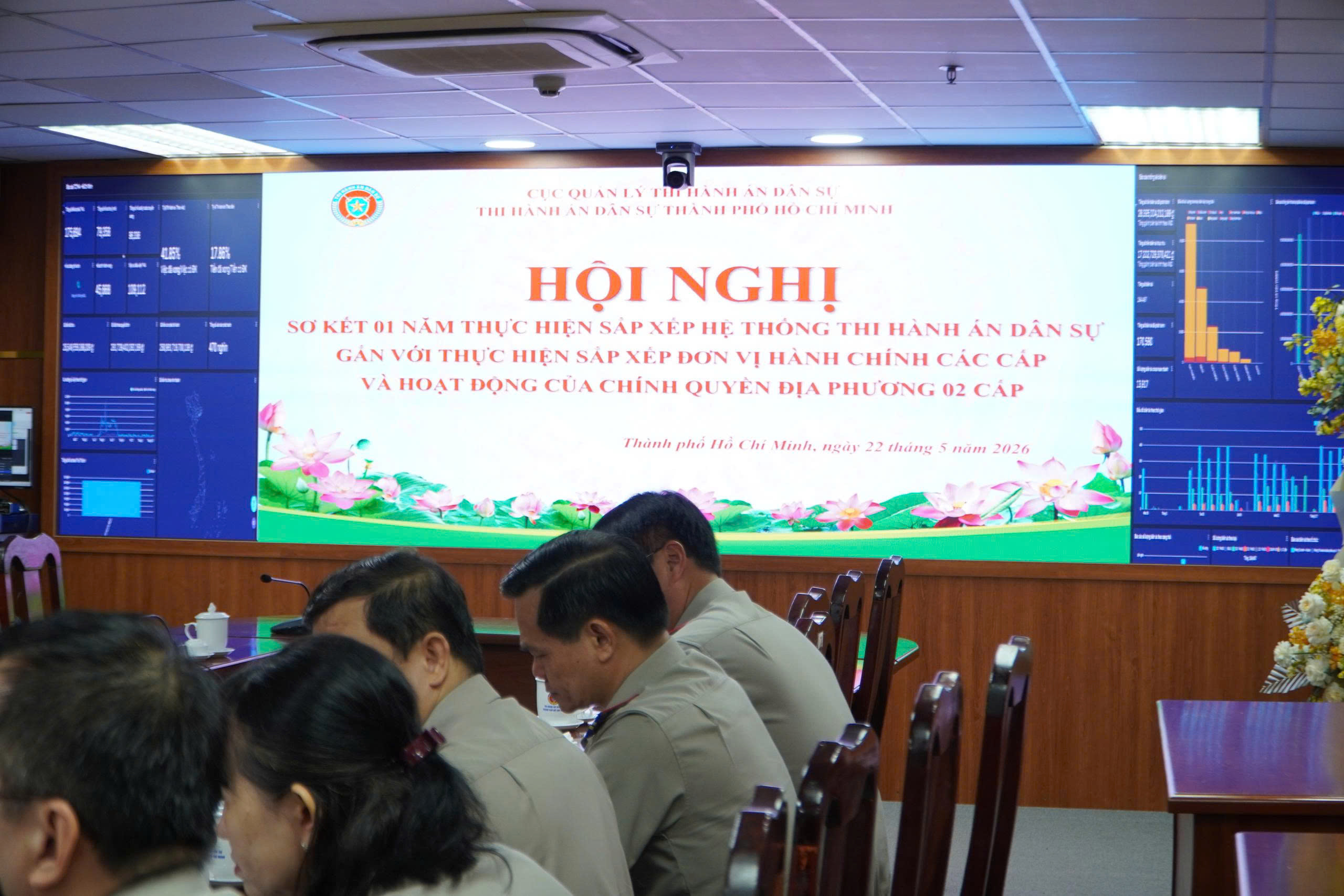 Ảnh đại diện Hội nghị sơ kết 01 năm thực hiện sắp xếp Hệ thống Thi hành án dân sự gắn với mô hình chính quyền địa phương 02 cấp tại Thành phố Hồ Chí Minh