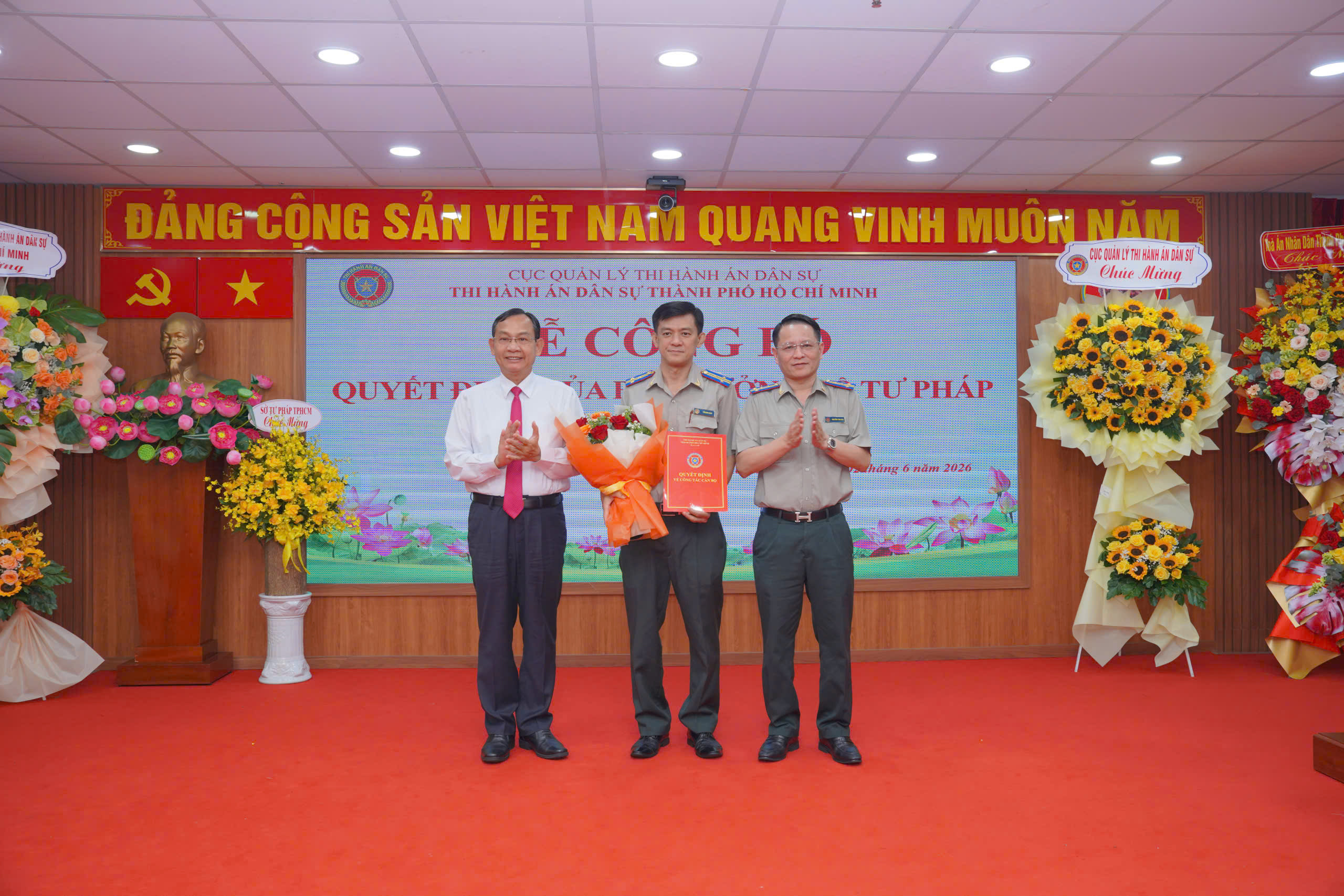 Ảnh đại diện Đồng chí Trần Đình Hoàng được bổ nhiệm giữ chức Phó Trưởng Thi hành án dân sự Thành phố Hồ Chí Minh 