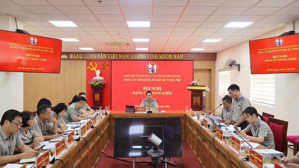 Ảnh đại diện HỘI NGHỊ ĐẢNG ỦY THI HÀNH ÁN DÂN SỰ THÀNH PHỐ HÀ NỘI MỞ RỘNG THÁNG 6 NĂM 2026