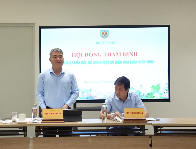 Thẩm định dự án Luật sửa đổi, bổ sung một số điều của Luật Kiến trúc