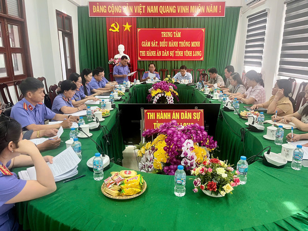 Ảnh đại diện Thi hành án dân sự tỉnh Vĩnh Long phối hợp thực hiện việc trực tiếp kiểm sát hoạt động trong Thi hành án dân sự năm 2026