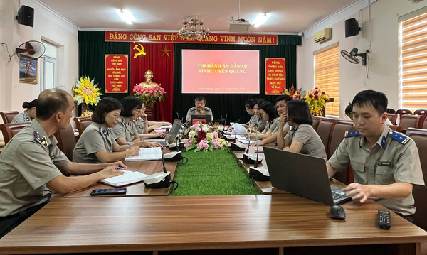 Ảnh đại diện Thi hành án dân sự tỉnh Tuyên Quang tham dự Hội nghị trực tuyến Triển khai Luật Thi hành án dân sự năm 2025, Nghị định và Thông tư hướng dẫn thi hành